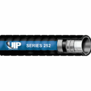Industrial hose labeled "Series 252" with logo.